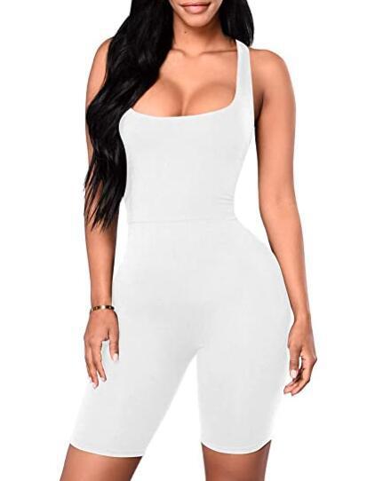 Fashion Ladies Solid Color One-piece Shorts