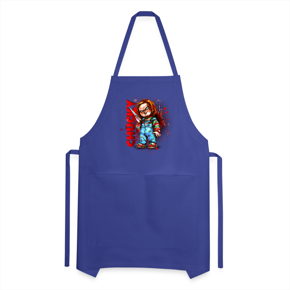 Adjustable Apron - royal blue
