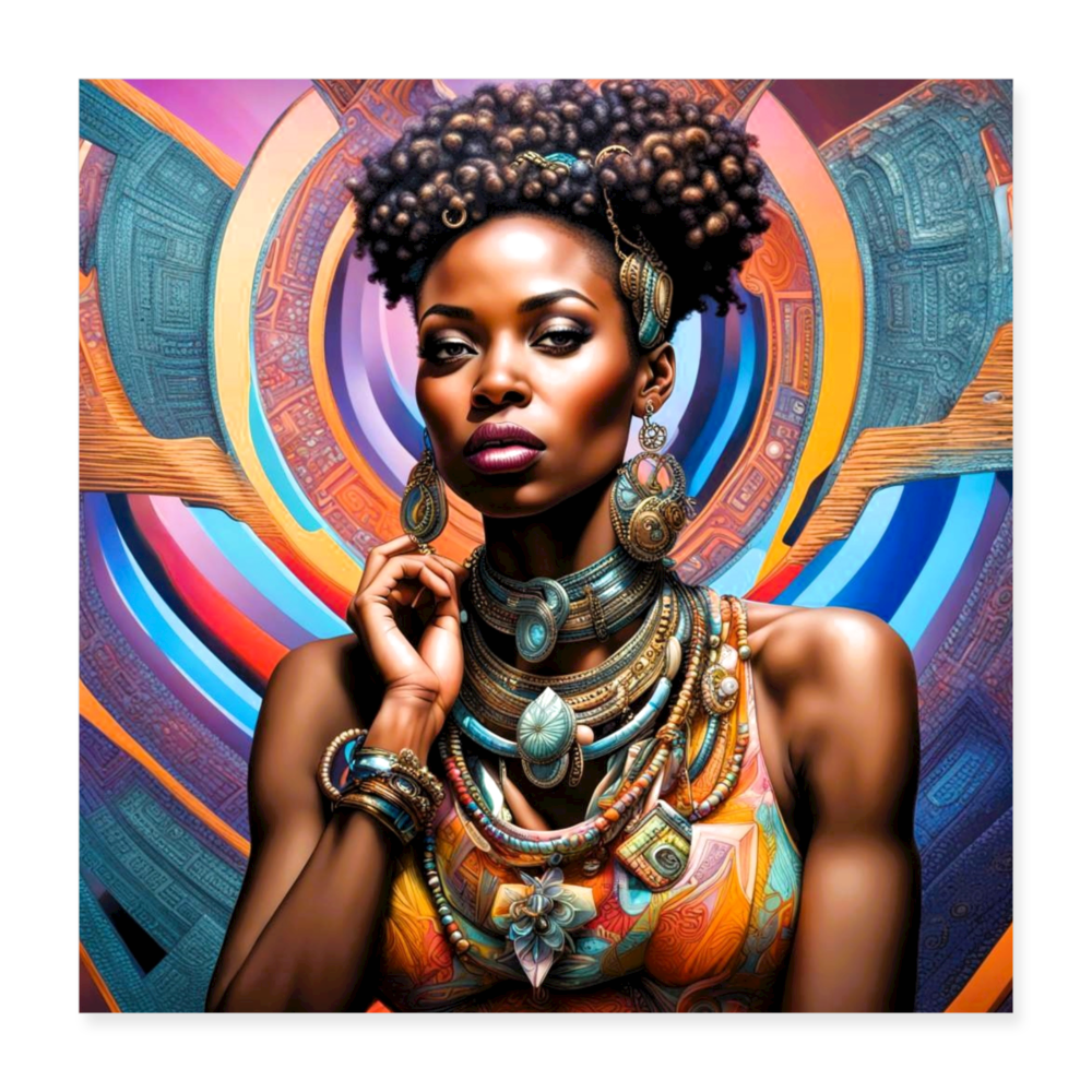 Dynamic Queen Poster - white