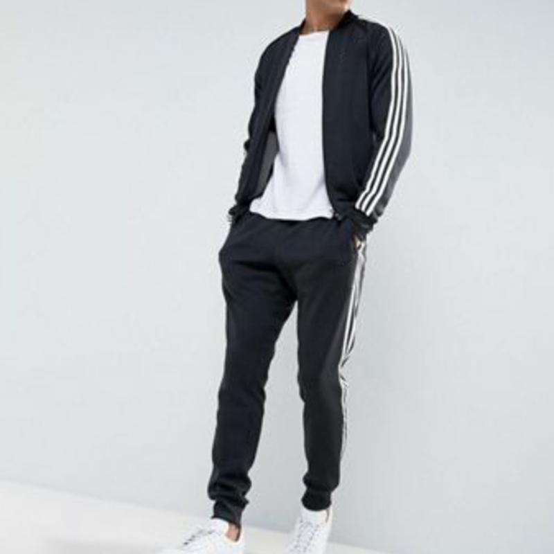 Patchwork Hip Hop Casual Men's Set