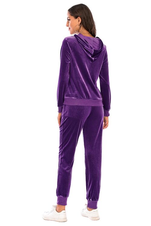 Zip-Up Pants Set