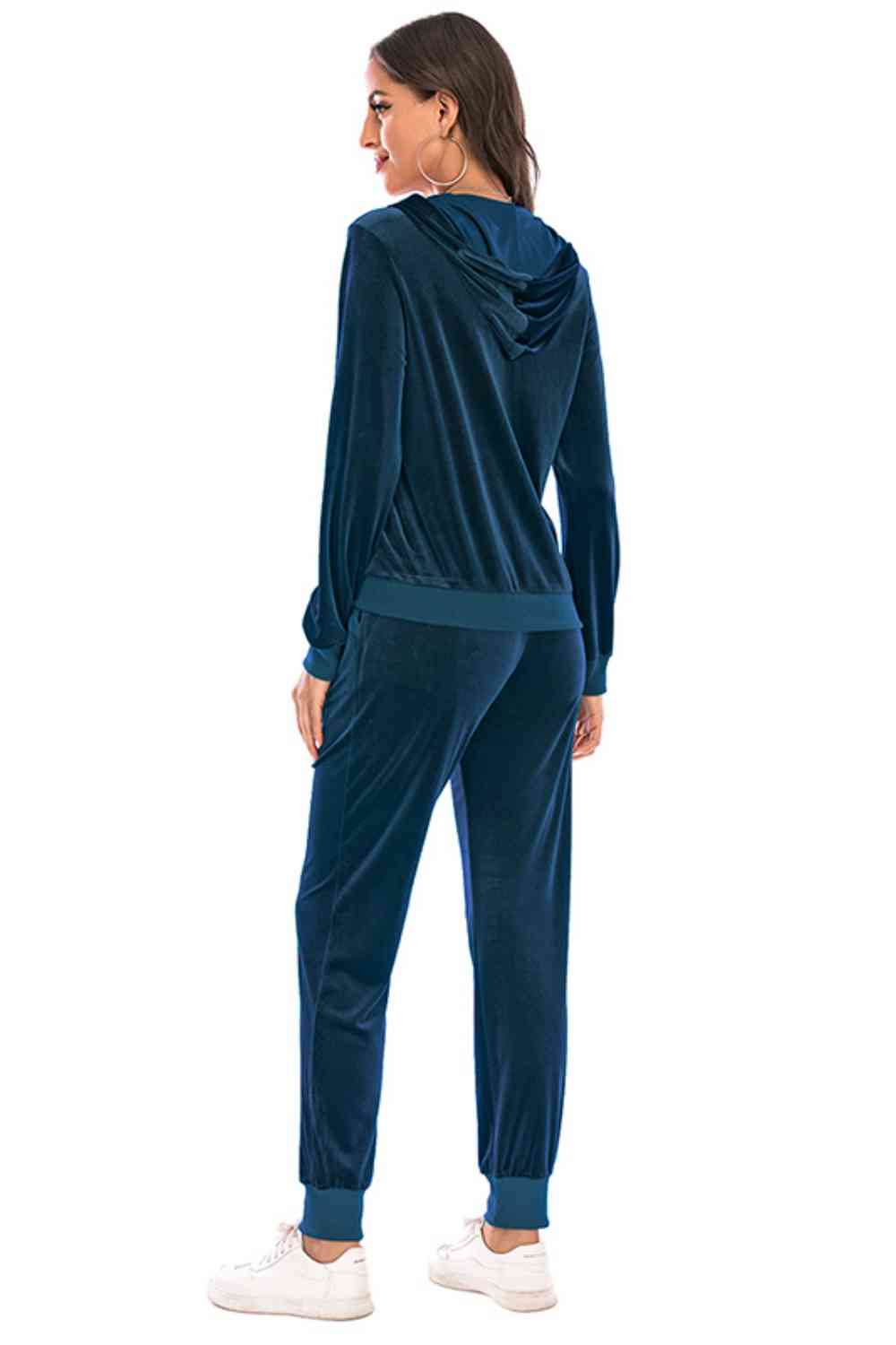 Zip-Up Pants Set