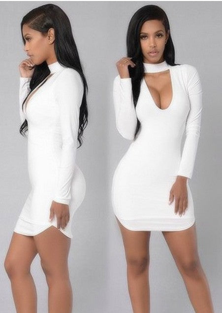 V sexy cocktail dress