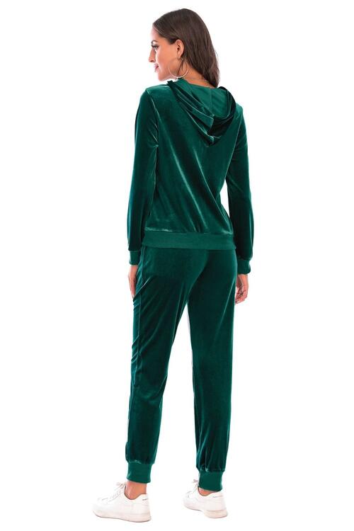 Zip-Up Pants Set