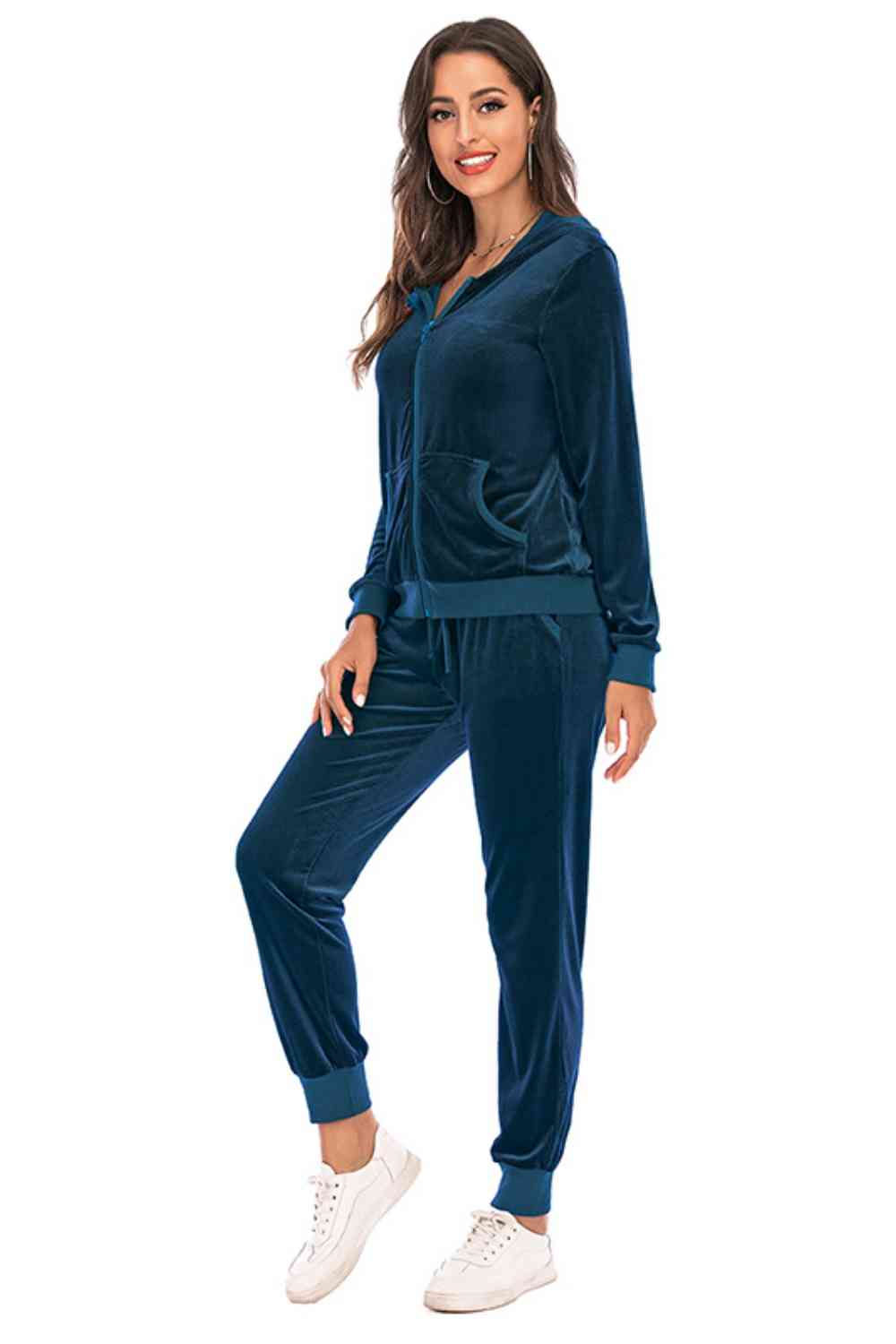 Zip-Up Pants Set