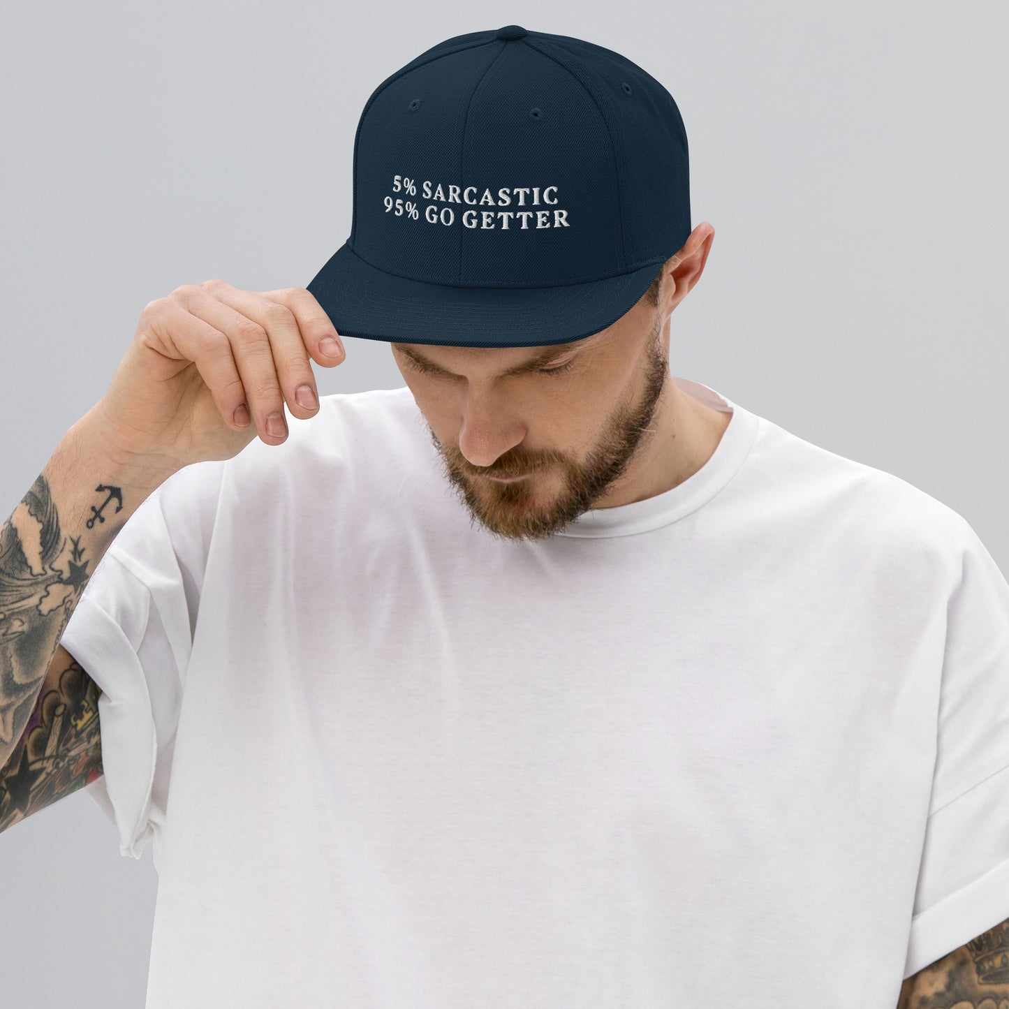 Hustle embroidery cap