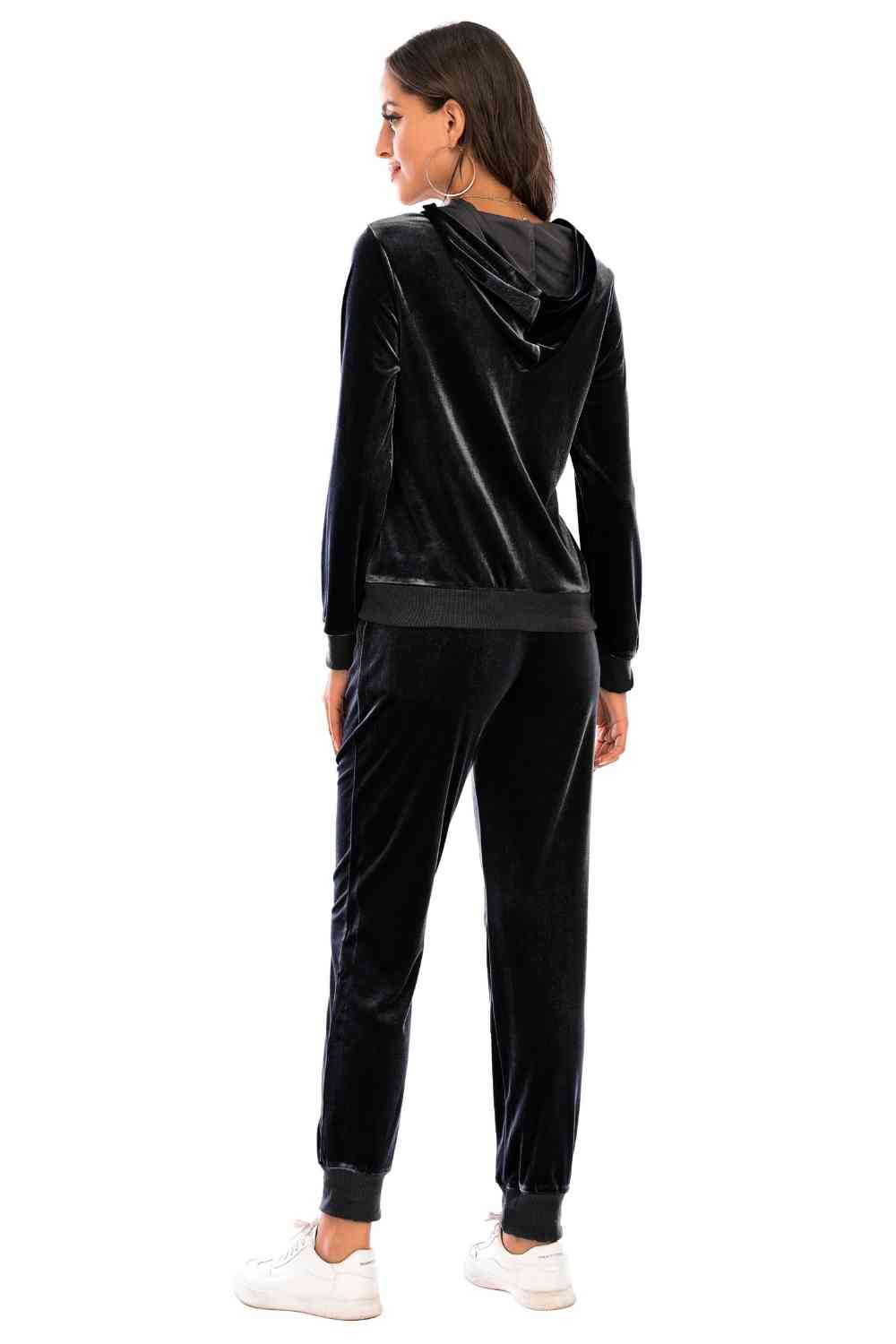 Zip-Up Pants Set