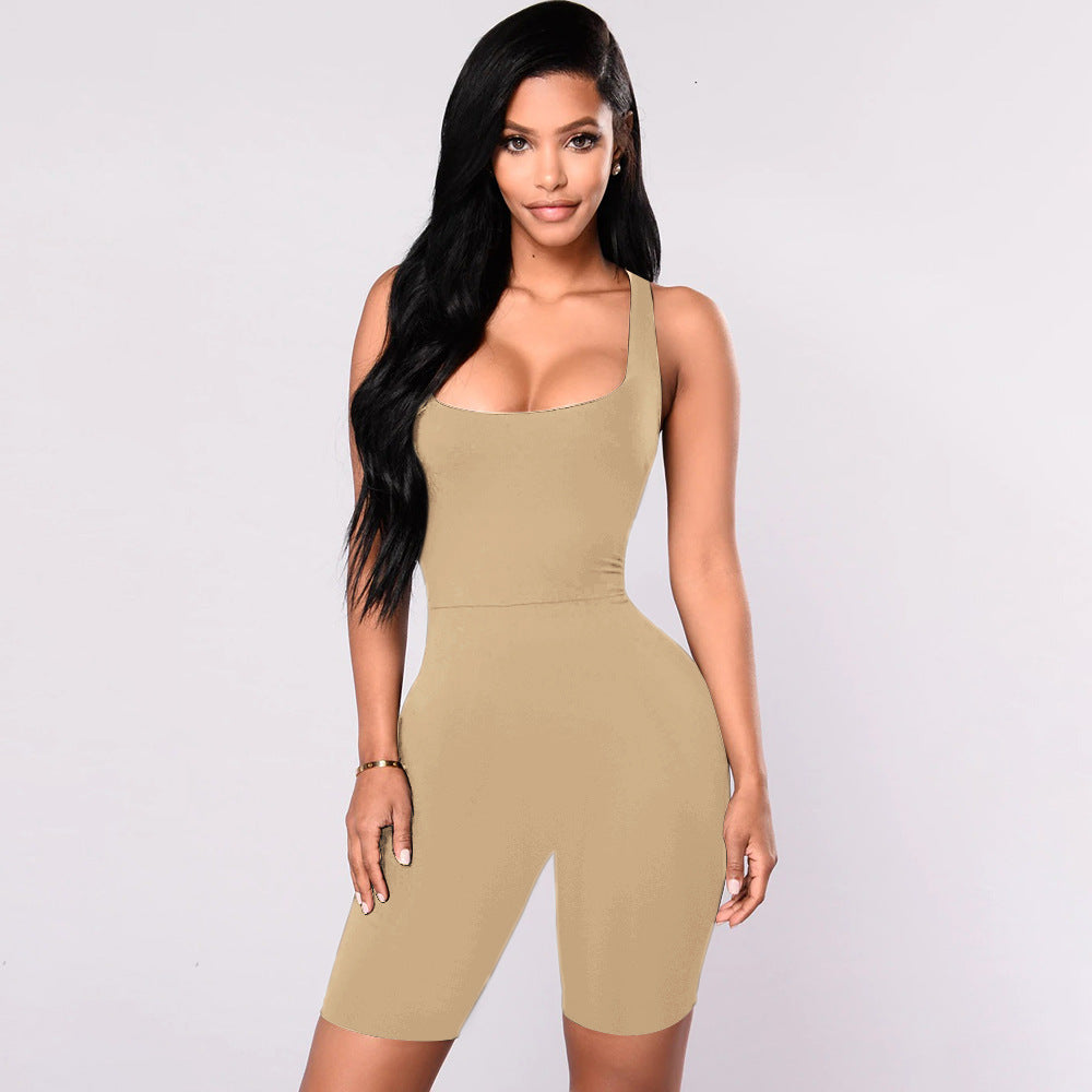 Sexy diva Solid Sleeveless Bodysuit