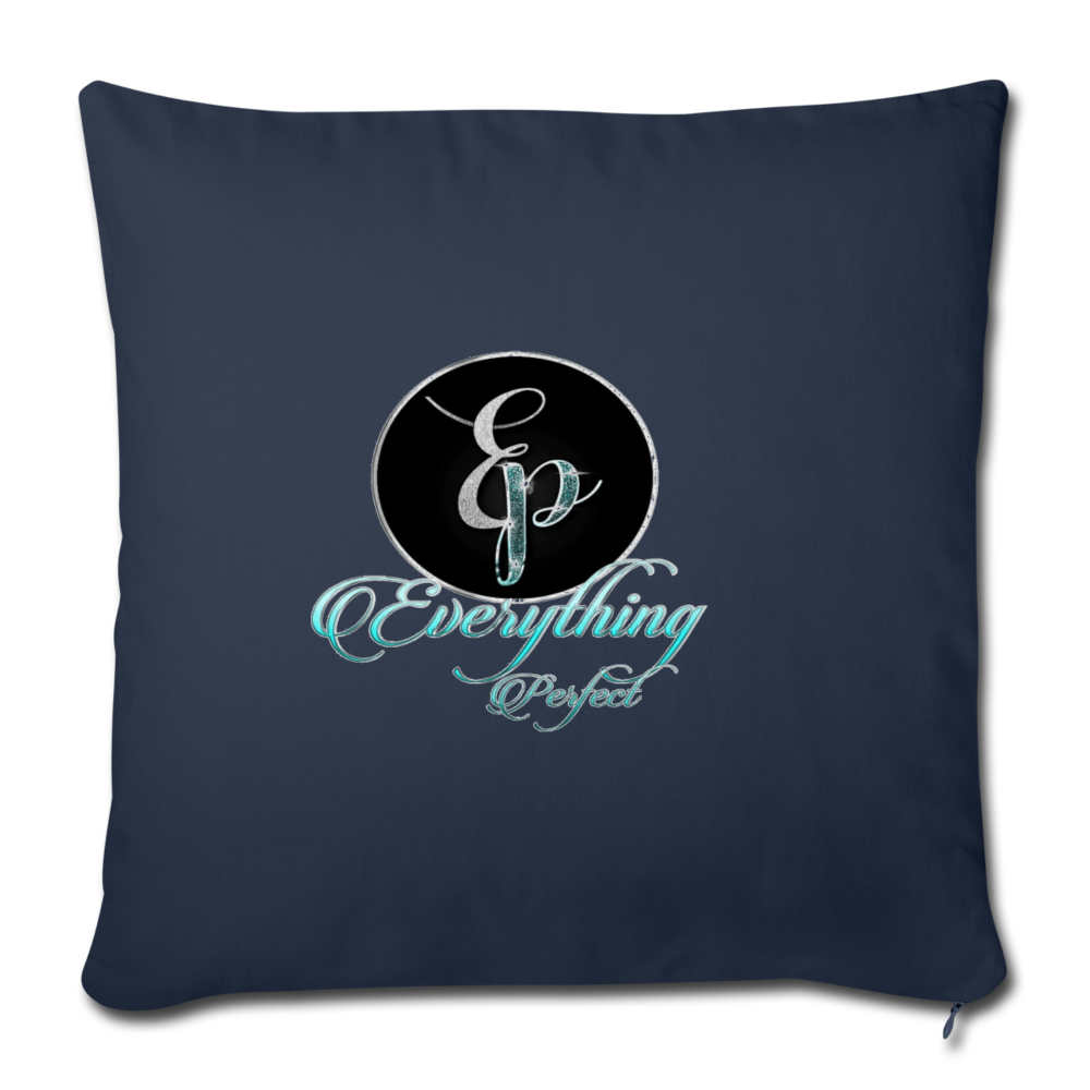 Throw Pillow Cover 18” x 18” - navy