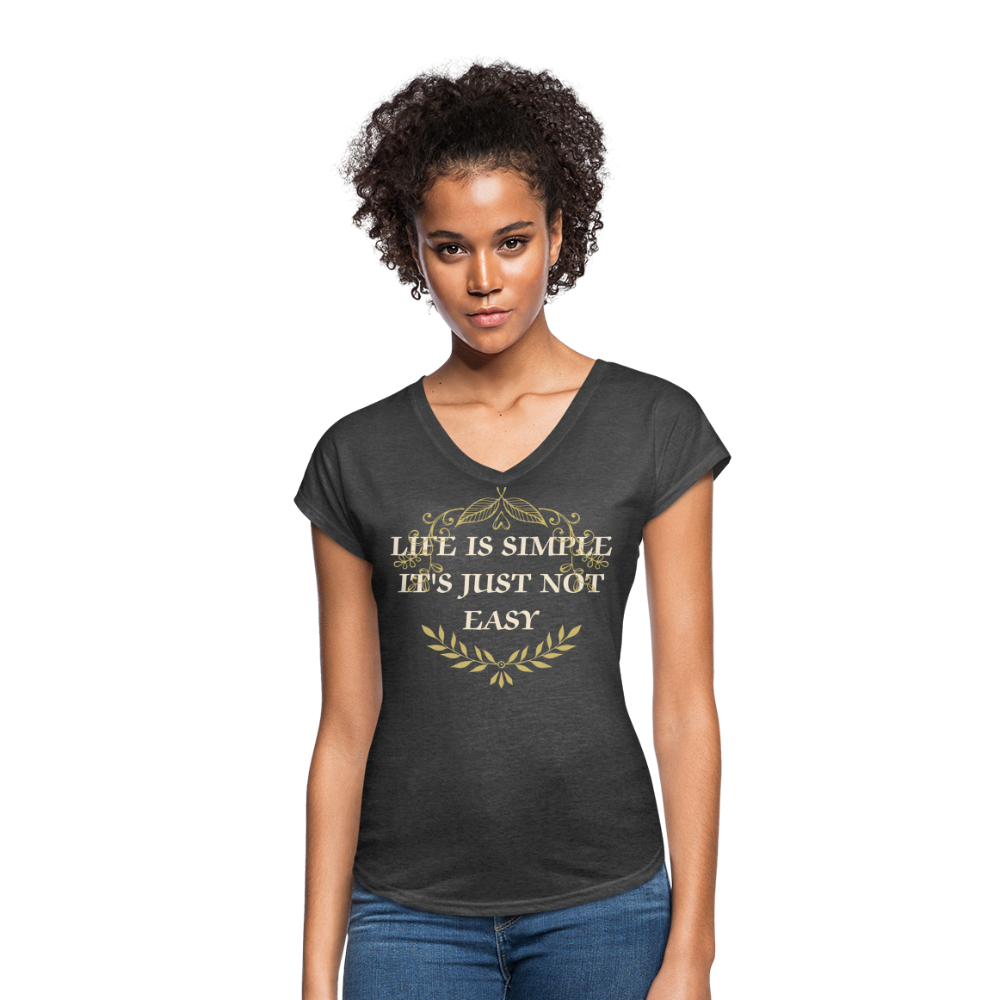 Tri-Blend V-Neck T-Shirt - deep heather