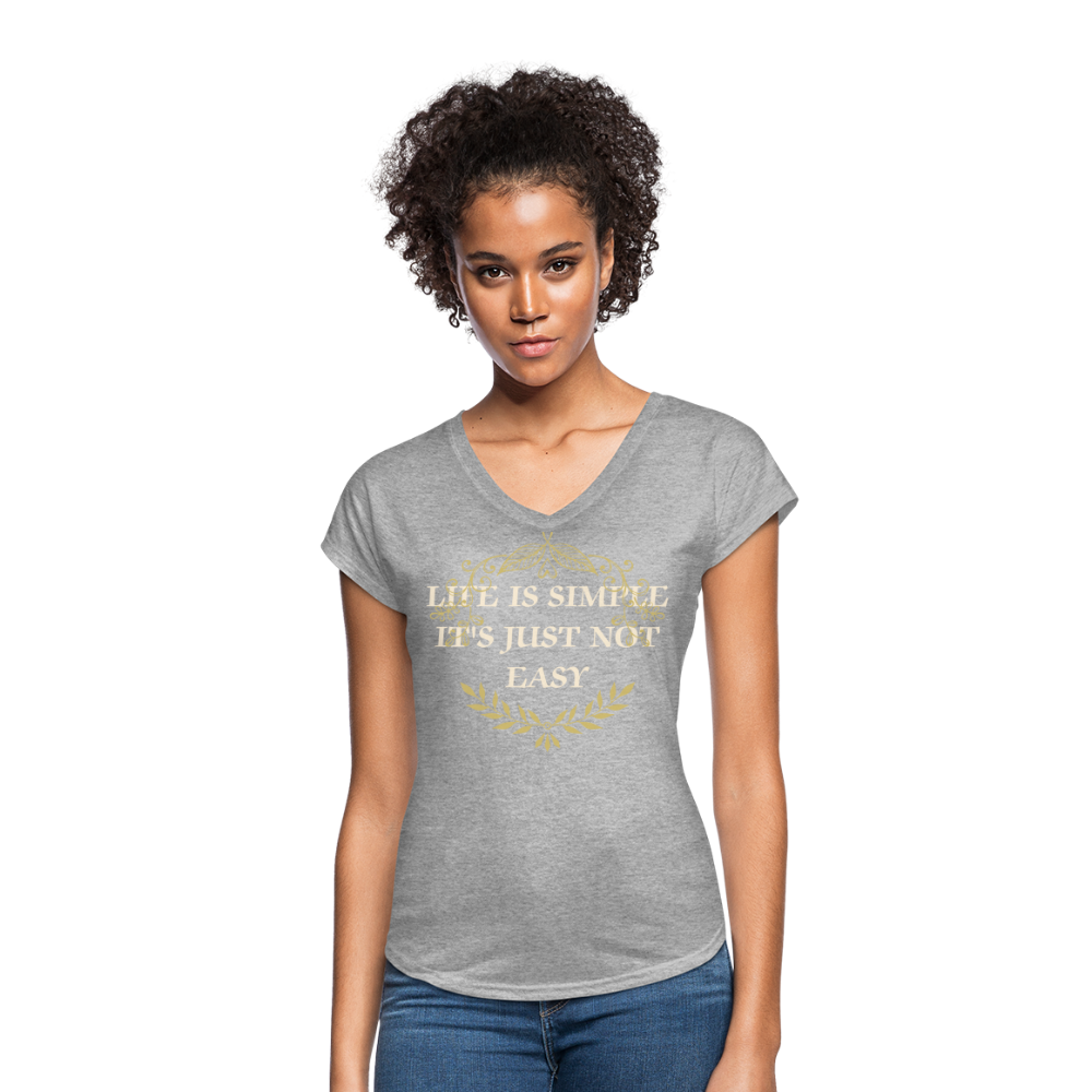 Tri-Blend V-Neck T-Shirt - heather gray