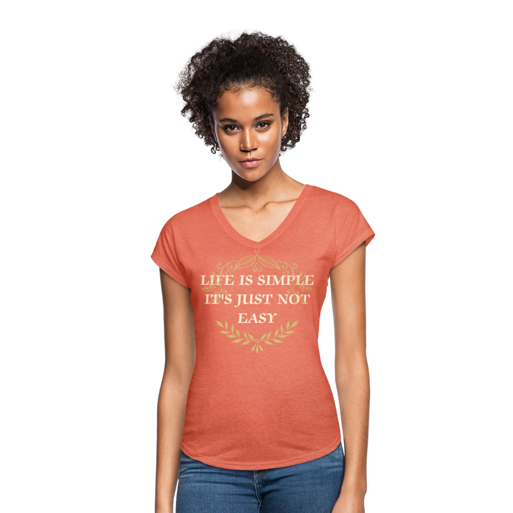Tri-Blend V-Neck T-Shirt - heather bronze