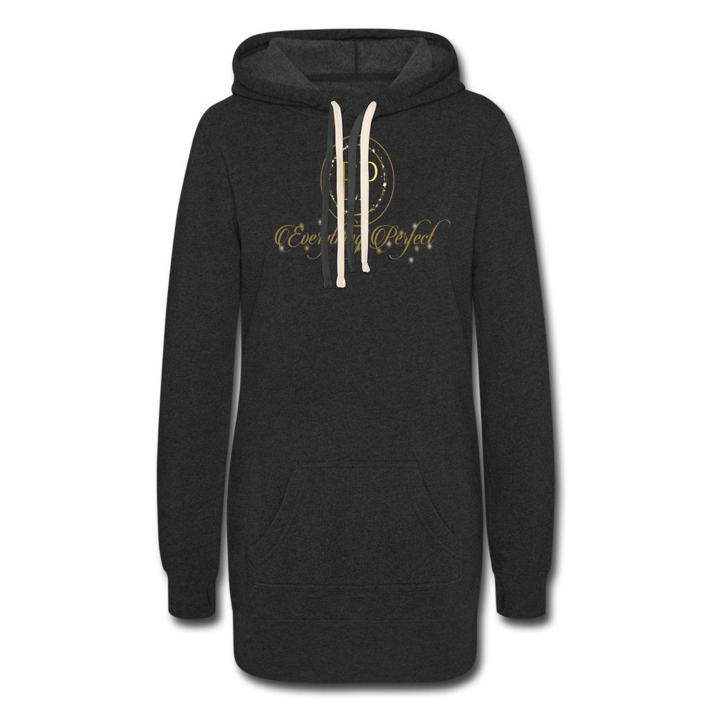Women's Hoodie Dress - heather black