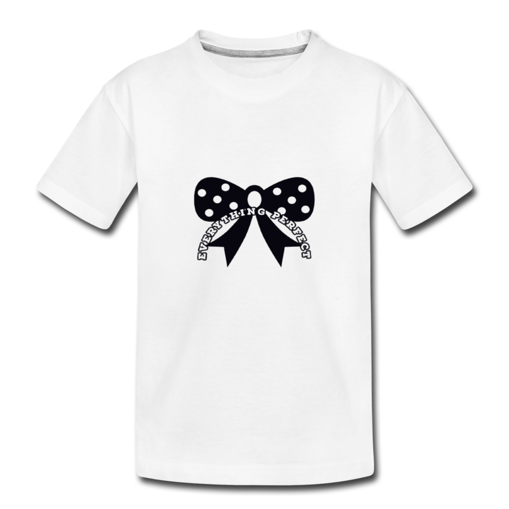 Kids' Bow T-Shirt - white