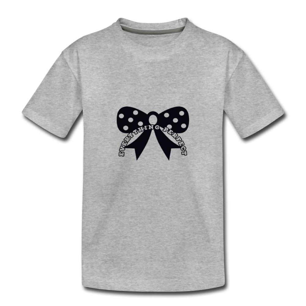 Kids' Bow T-Shirt - heather gray