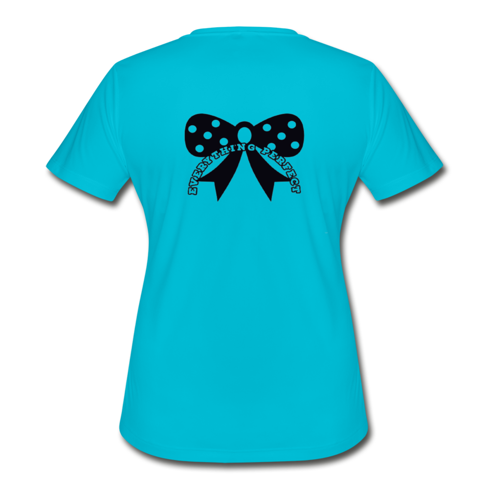 Women's Moisture Wicking Performance T-Shirt - turquoise