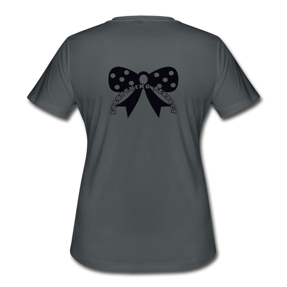 Women's Moisture Wicking Performance T-Shirt - charcoal