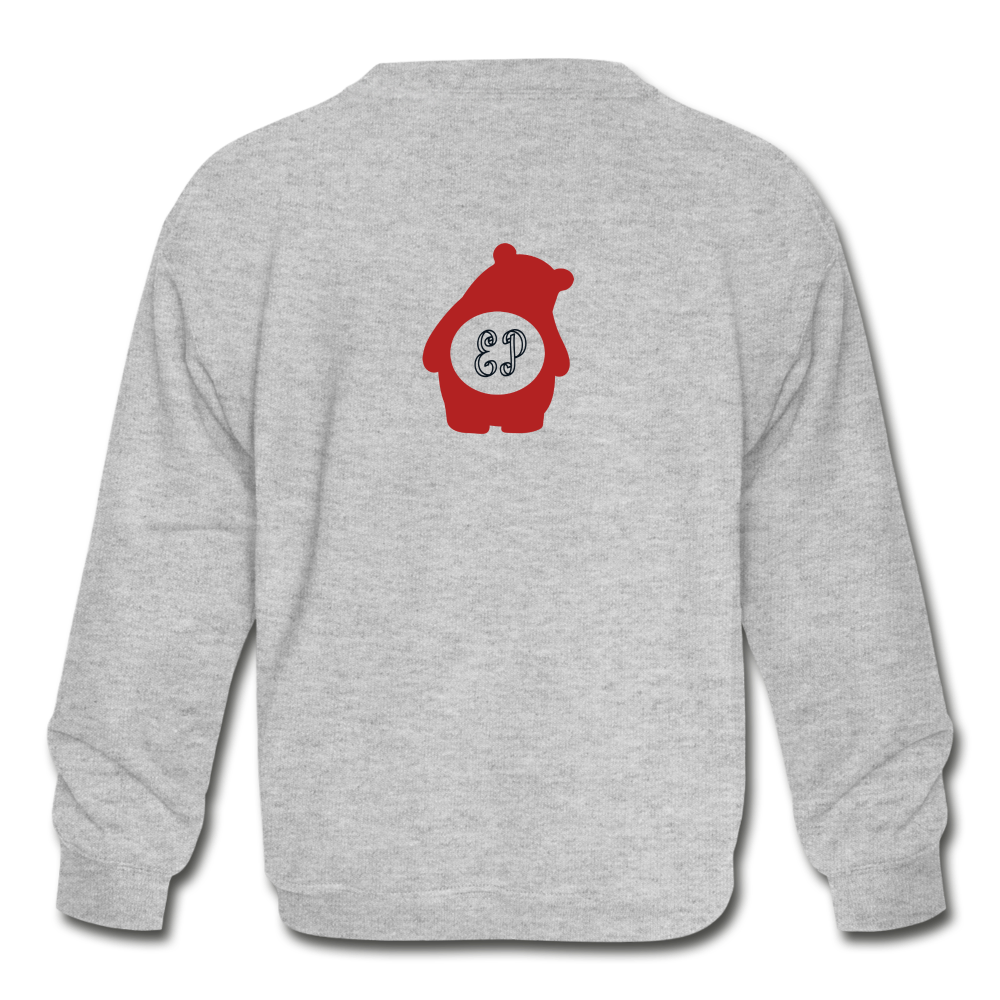 Youth Bear EP Crewneck Sweatshirt - heather gray