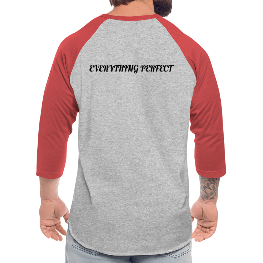 EP Raglan T-Shirt - heather gray/red