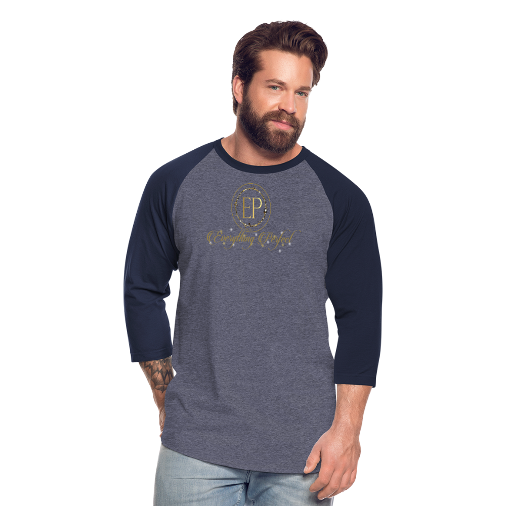 EP Raglan T-Shirt - heather blue/navy
