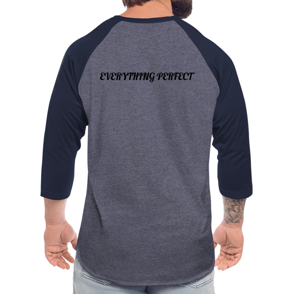 EP Raglan T-Shirt - heather blue/navy