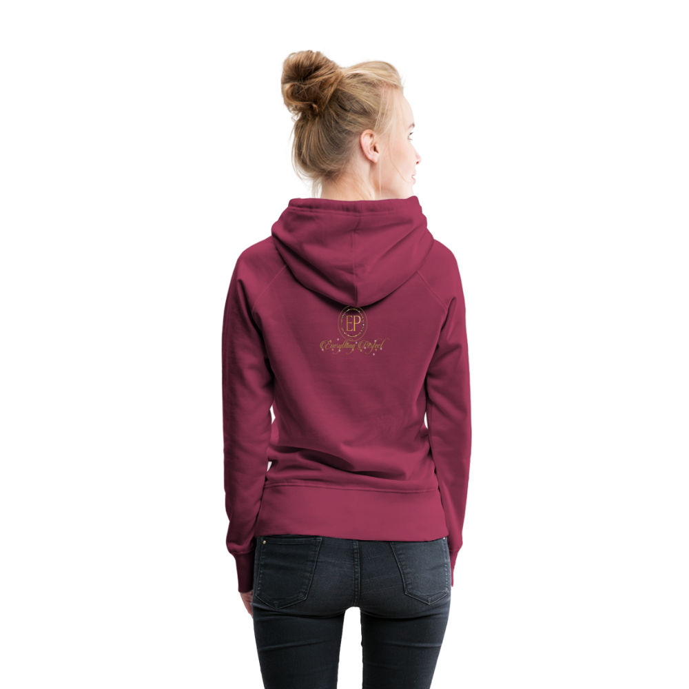 Women’s signature Premium everything Hoodie - burgundy