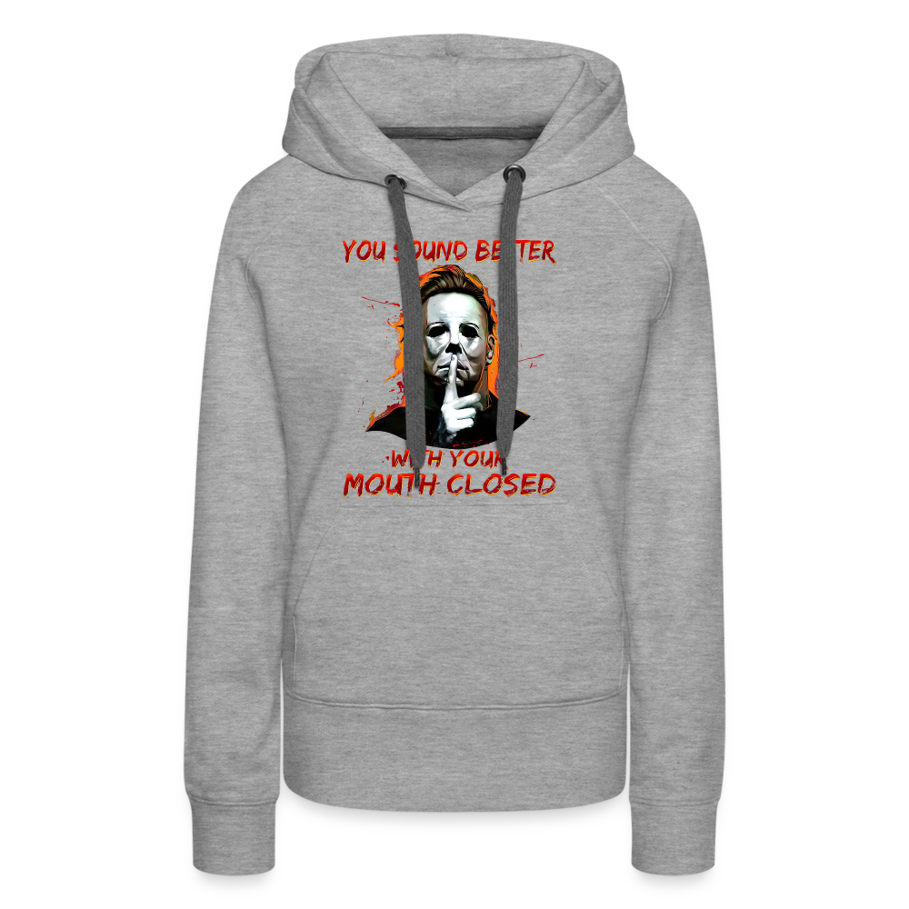 Women’s Myers Halloween Hoodie - heather grey