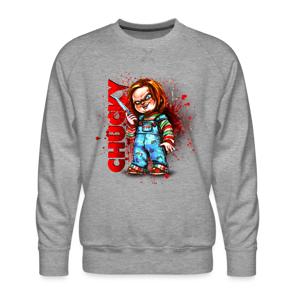 Men’s Chucky Horror Sweatshirt - heather grey