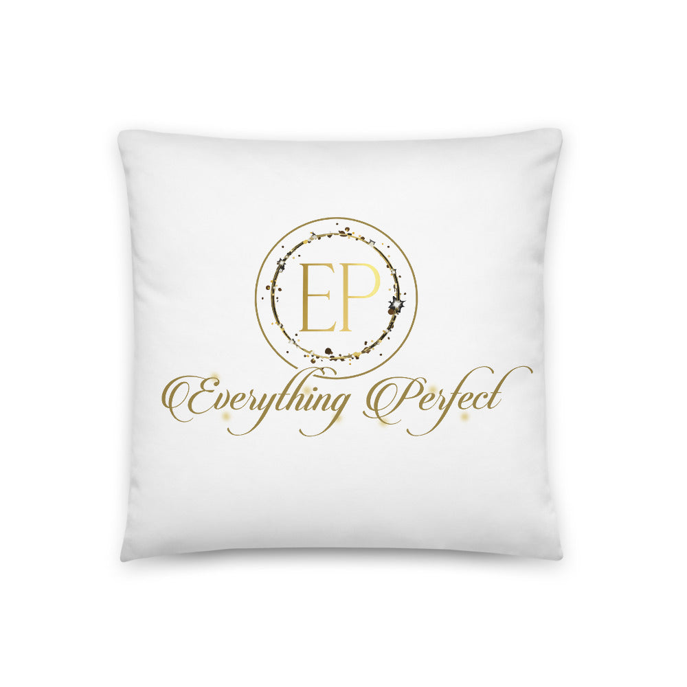 Gold and white pillow - Everything Perfect