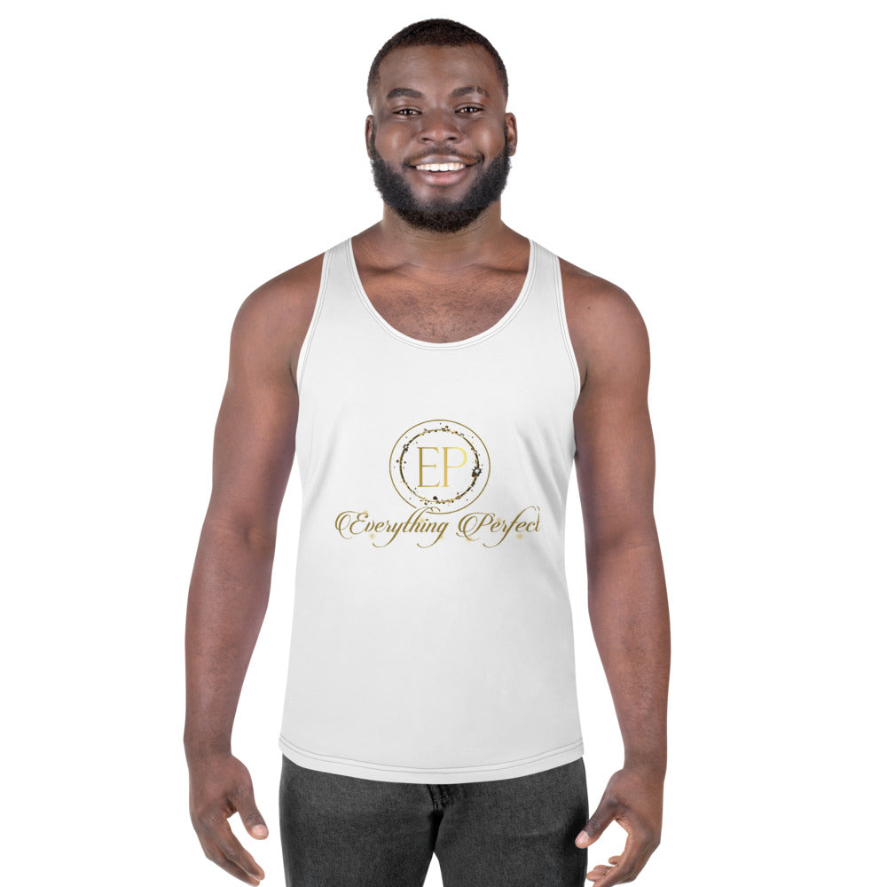 Gold and White Tank Top - Everything Perfect