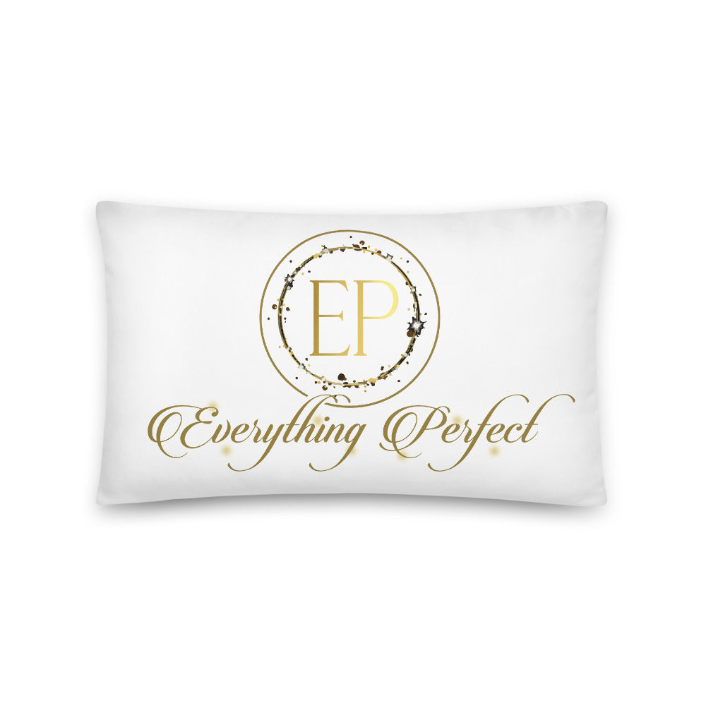 Gold and white pillow - Everything Perfect