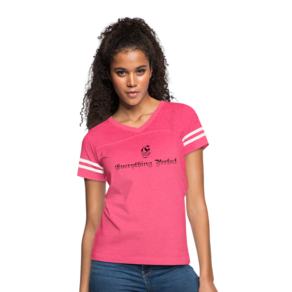 Women’s Vintage Sport T-Shirt - vintage pink/white