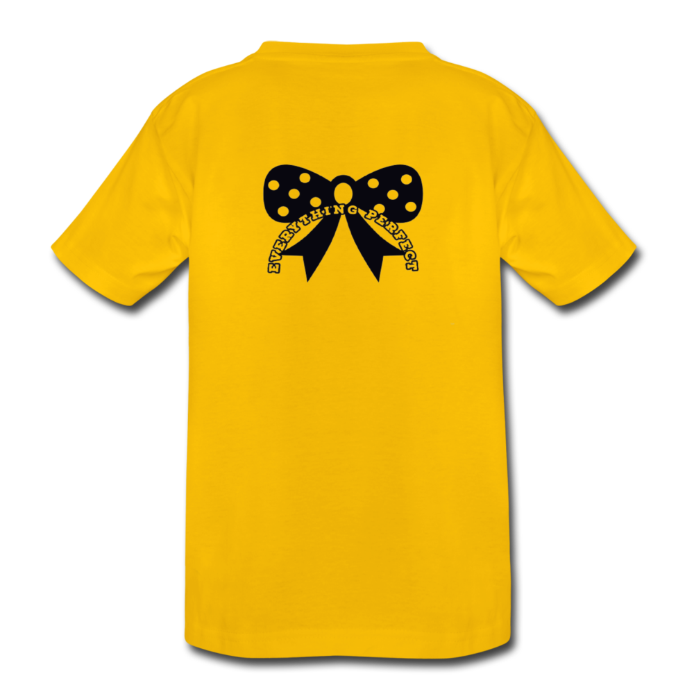 Kids' Bow T-Shirt - sun yellow