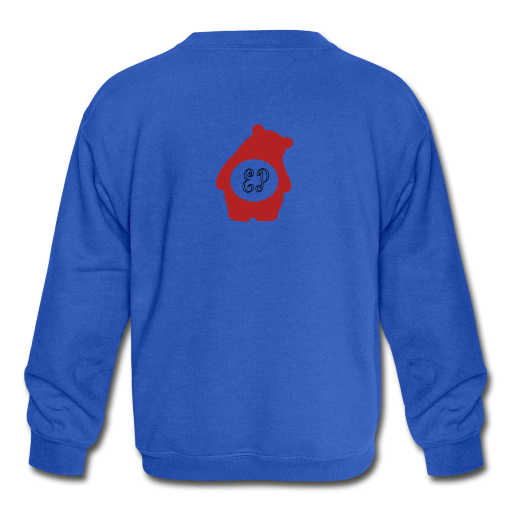 Youth Bear EP Crewneck Sweatshirt - royal blue