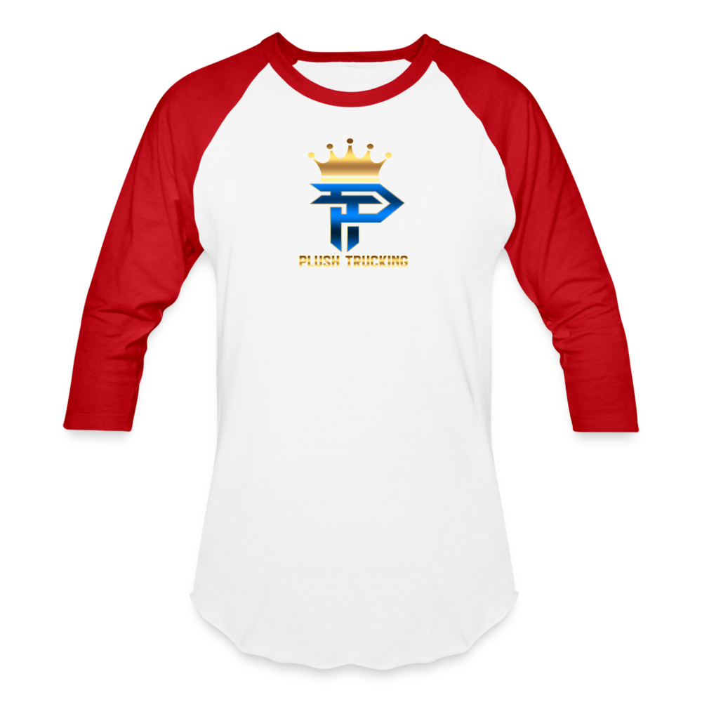 Plush Baseball T-Shirt - white/red