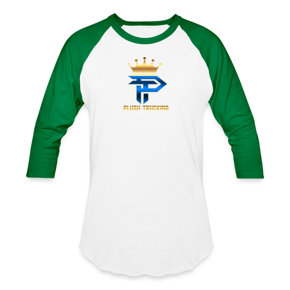 Plush Baseball T-Shirt - white/kelly green